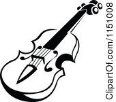 170x150 Violin Black And White Clipart