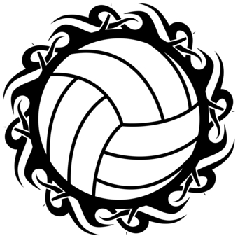 340x340 Volleyball Clipart Awesome And Free Court Central 5