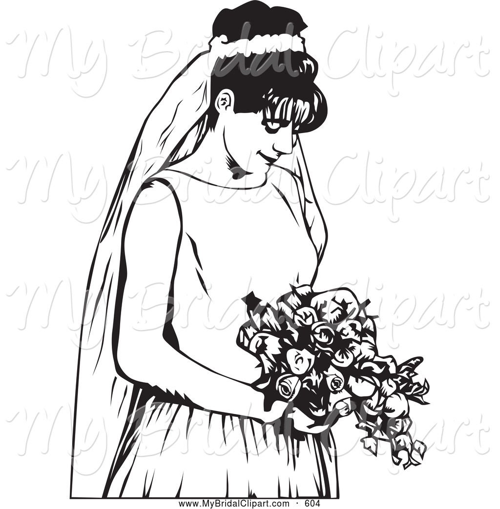 1024x1044 Bride Clipart Black And White