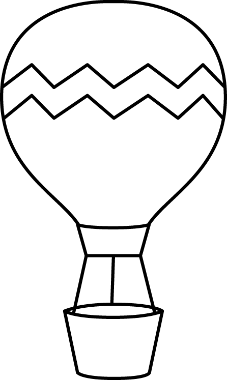 446x747 Black And White Striped Hot Air Balloon Clip Art