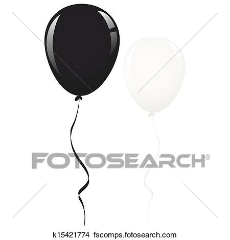 450x470 Drawings Of Black And White Balloon Ribbon K15421774
