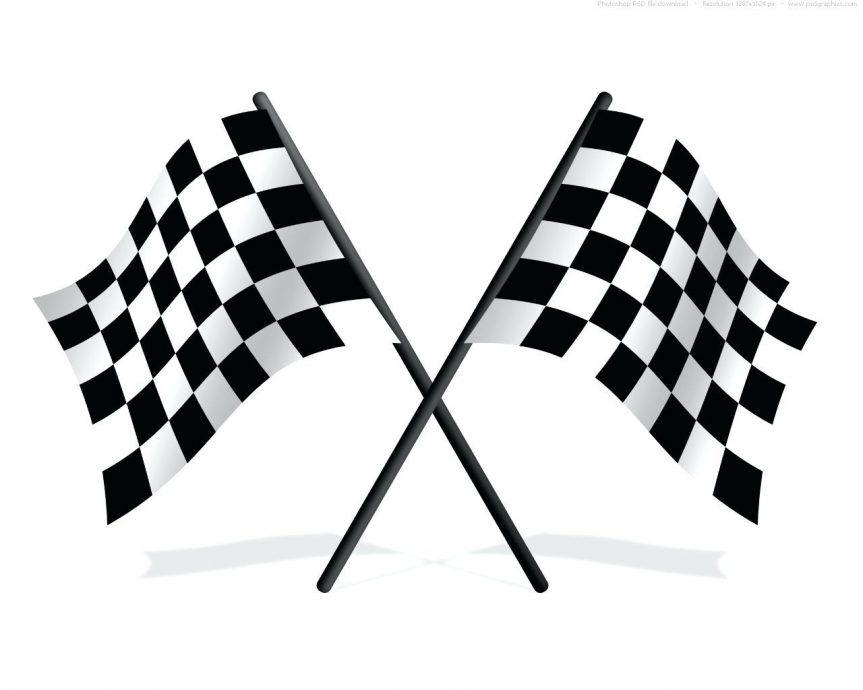 863x690 Checkered Flag Image Print Fabric Printable Paper Banner Free