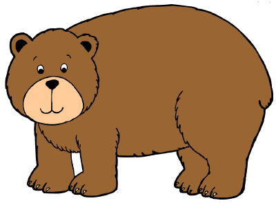 400x294 Standing Black Bear Drawing Free Clipart Images