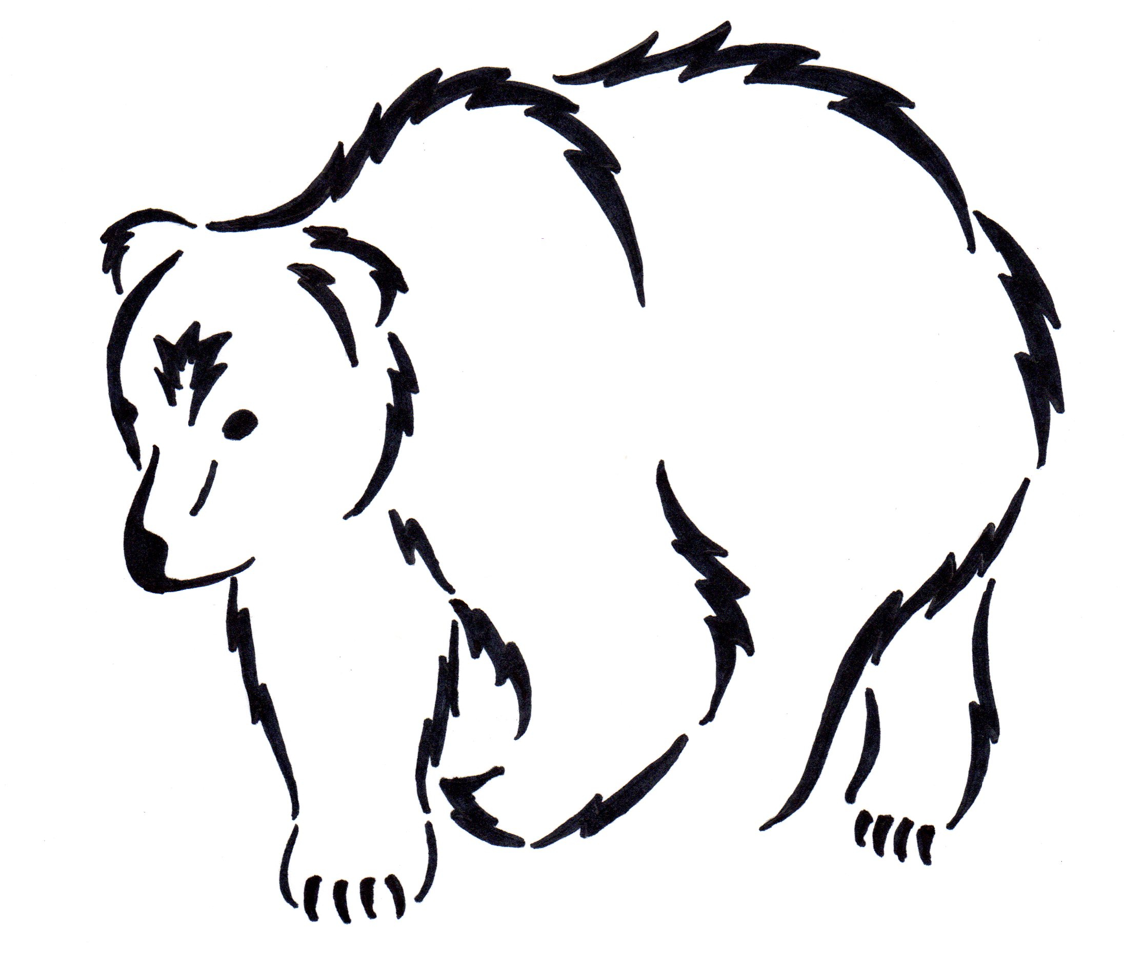 2192x1887 Best Photos Of Grizzly Bear Outline
