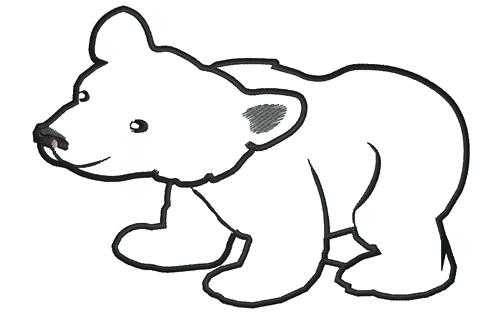 500x319 Outline Of A Bear