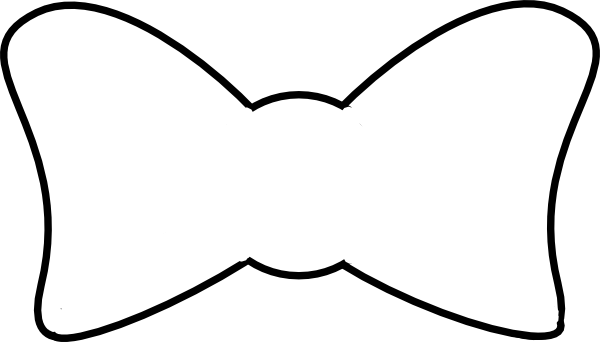 600x342 Bow Tie Clipart Outline