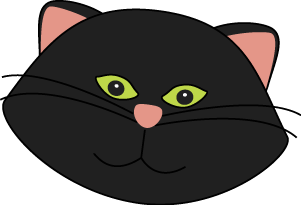301x205 Black Cat Clipart Cat Face