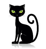 161x170 Black Cat Clip Art