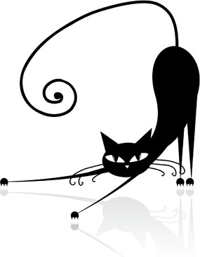 285x365 Cartoon Halloween Black Cat Images Free Vector Download (21,445