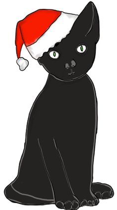 236x421 Cartoon Black Cats Christmas Tivo