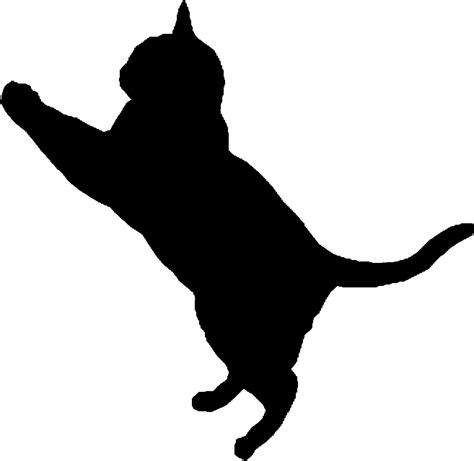 474x461 Cats Playing Silhouette Clip Art