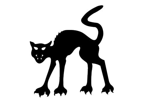 550x354 Free Halloween Cat Silhouette Clip Art Vector Silhouettes Vector