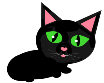 340x271 Black Cat Clipart Cat Eye