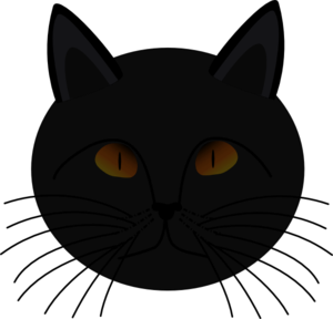 300x288 Black Cat Face Clip Art