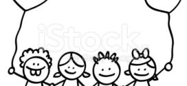 272x125 Children Holding Hands Clip Art In Black And White 101 Clip