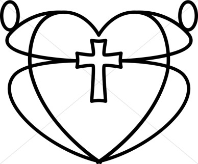 388x322 Black And White Christian Clipart