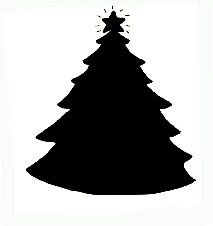 686x726 Christmas Silhouettes