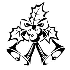 236x236 Christmas Decorations Clipart Black And White Nice Decoration