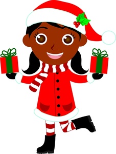 227x300 African American Christmas Clipart