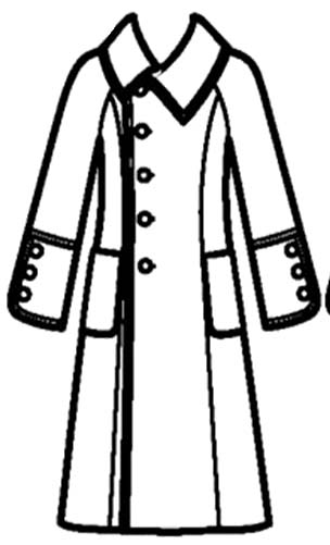 304x501 Coat Clipart Long