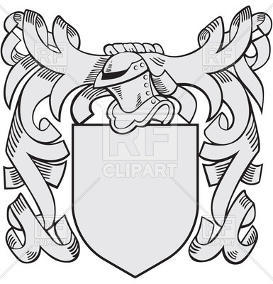 385x400 Heraldic Templates With Helmet And Shield