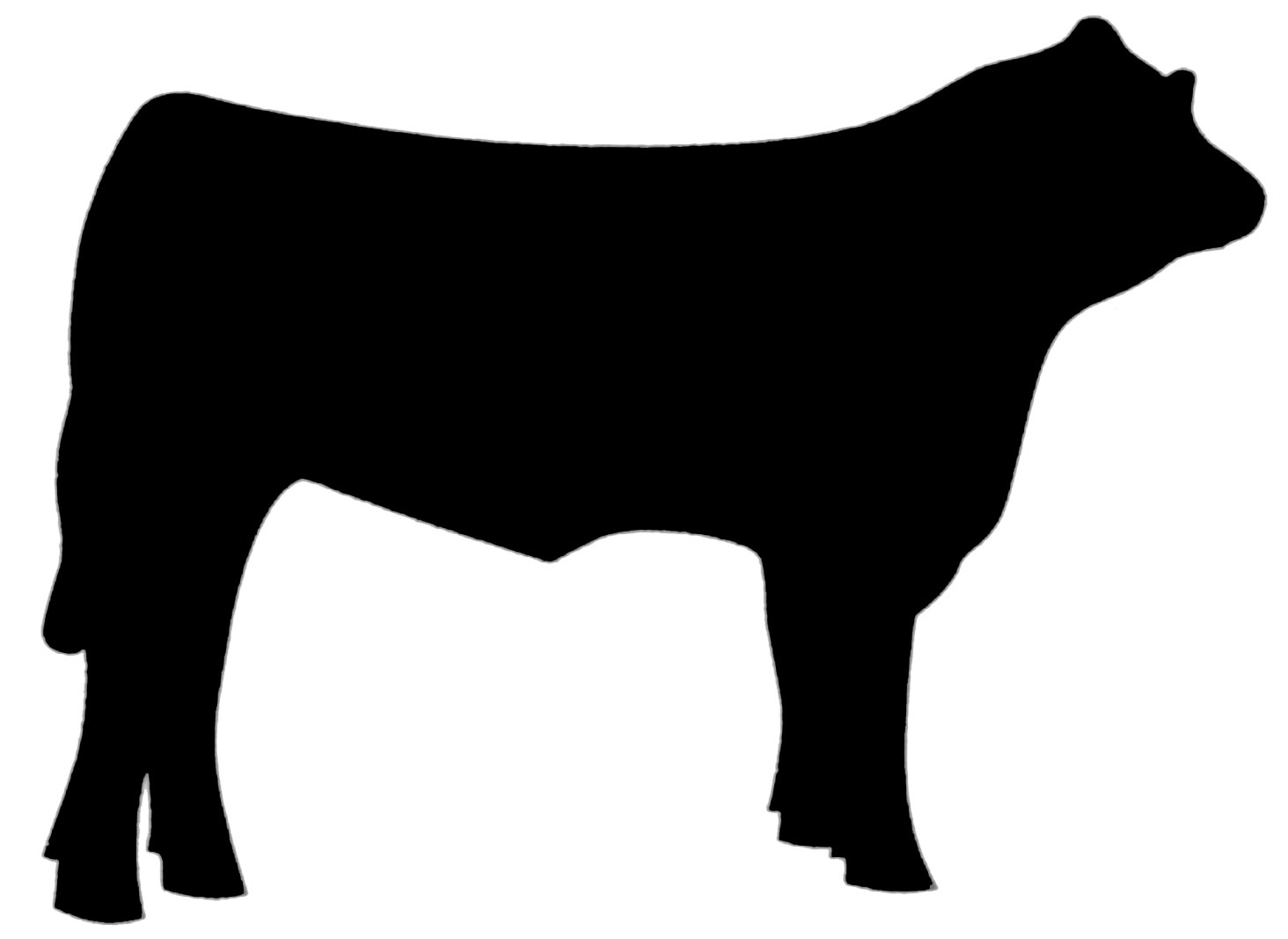 1464x1067 Cow Silhouette Clip Art 5