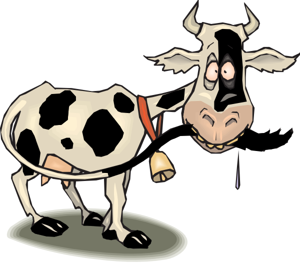 600x528 Black Cow Clip Art