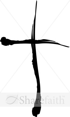 232x388 Drawn Cross Clipart Black