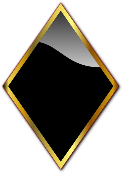 420x594 Black Glossy Diamond Clip Art