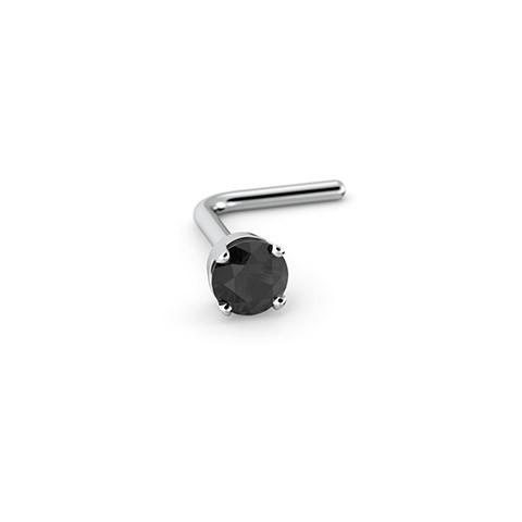 480x480 2mm Black Diamond Nose Stud Alluring Body