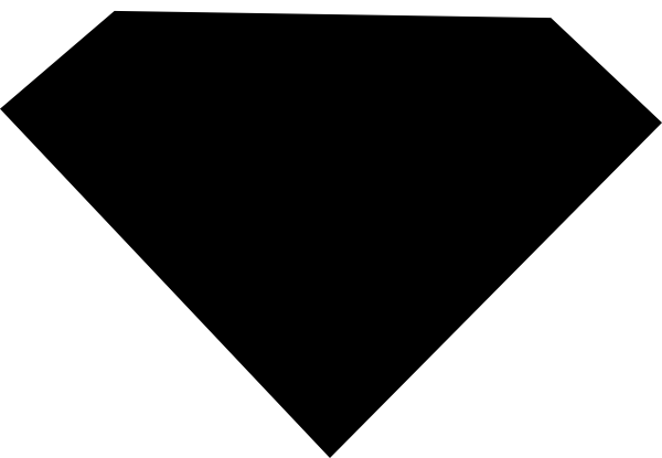 600x415 Diamond Shape Clipart Black And White