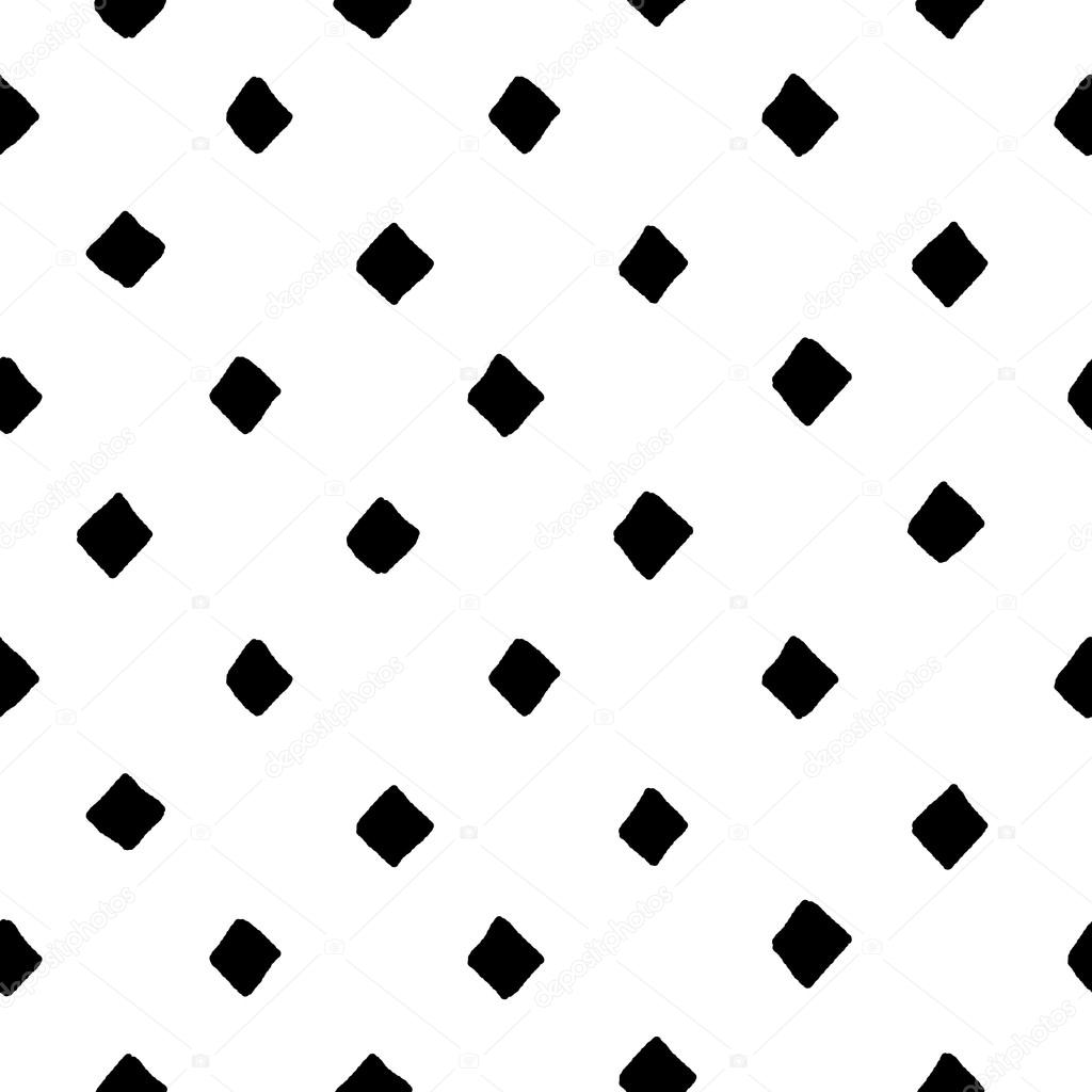 1024x1024 Black And White Diamond Shape Hand Drawn Simple Geometric Seamless