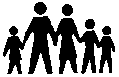398x257 Black Family Clipart