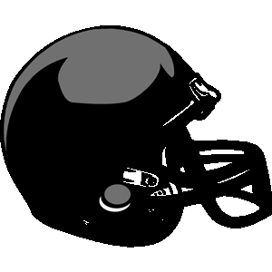 300x300 Black Football Helmet Clipart