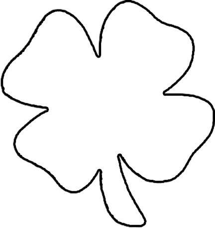 432x460 Clover Clipart Printable