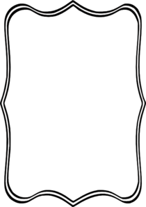 210x297 Black Frame Clip Art