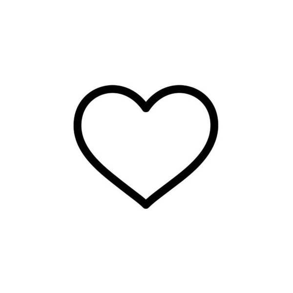 600x600 Black Heart Heart Outline Clipart Black And White Free Clip Art