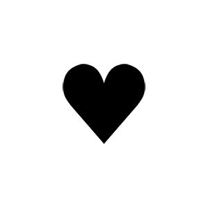 300x300 Little Black Heart Clipart