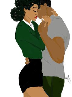 236x314 Black Art African American Loving Couple Wedding Day