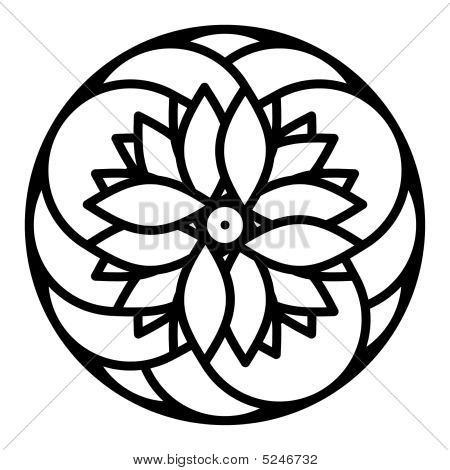 450x470 Easy Mandala Clipart