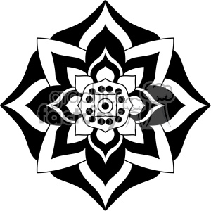 300x300 Royalty Free Mandala Geometric Vector Design 010 403291 Vector