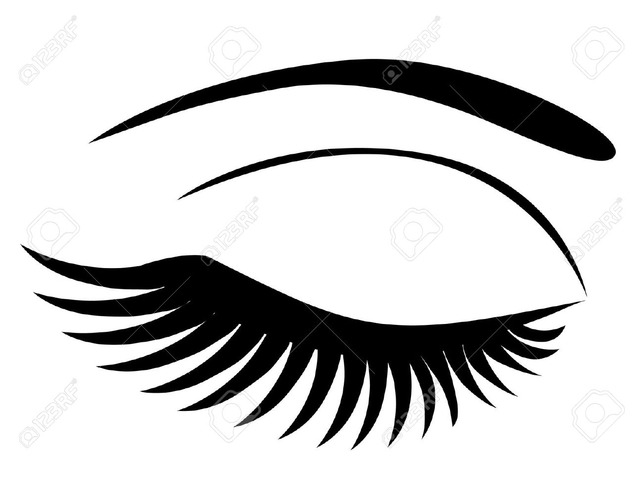 1300x1013 Eyes With Eyelashes Clipart