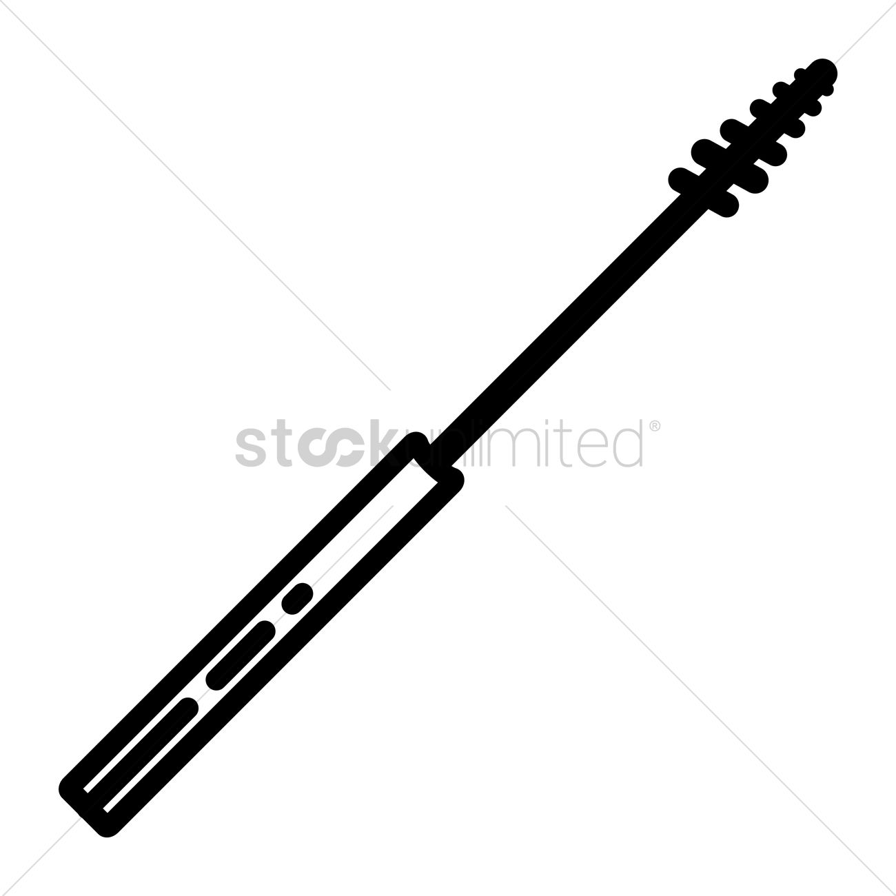 1300x1300 Free Mascara Brush Vector Image