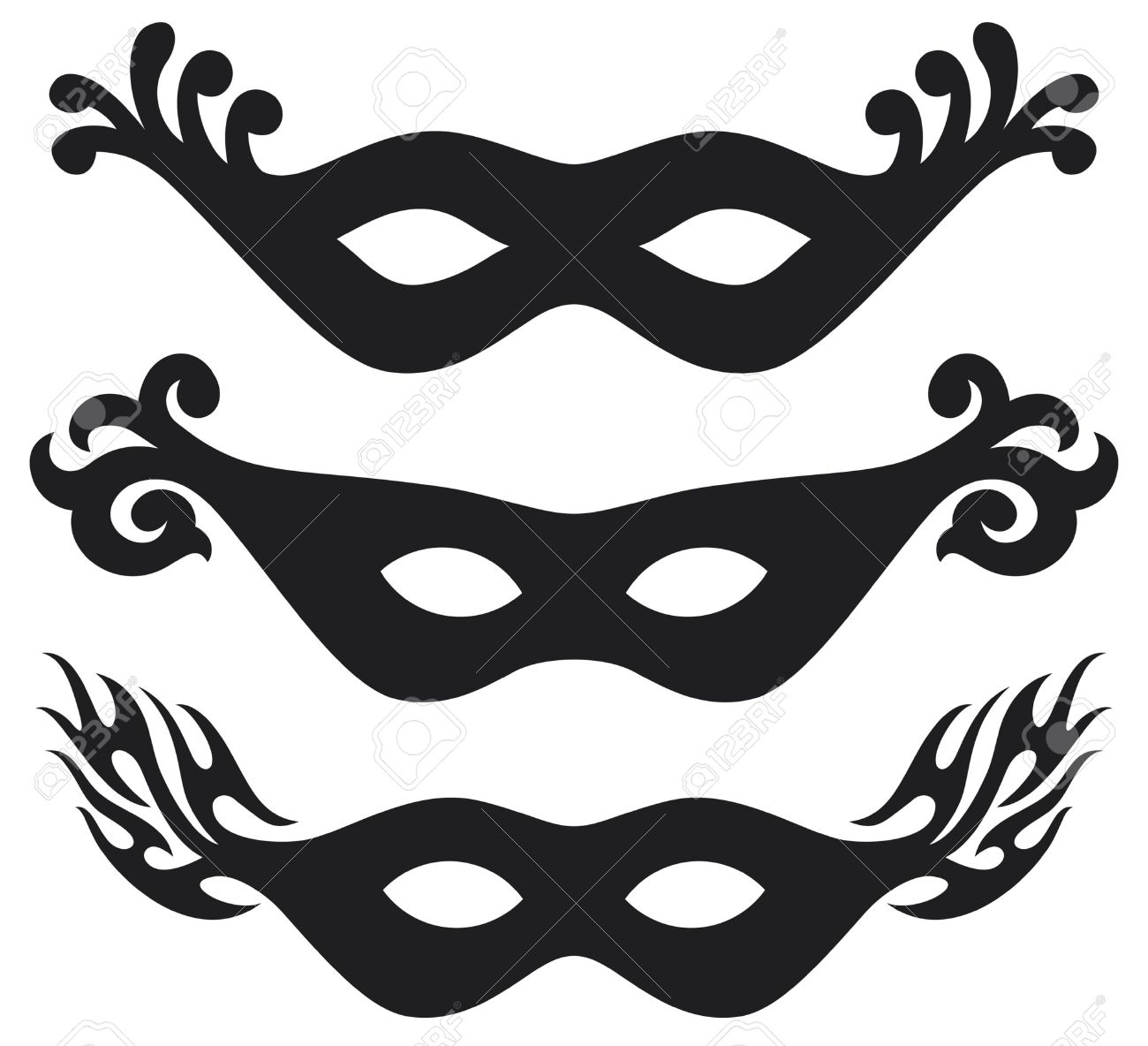 1300x1184 Masquerade Clipart Black Mask