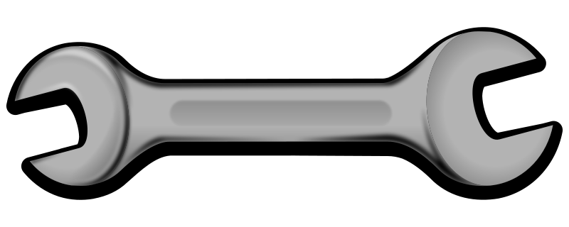 800x320 Mechanics Wrench Clipart