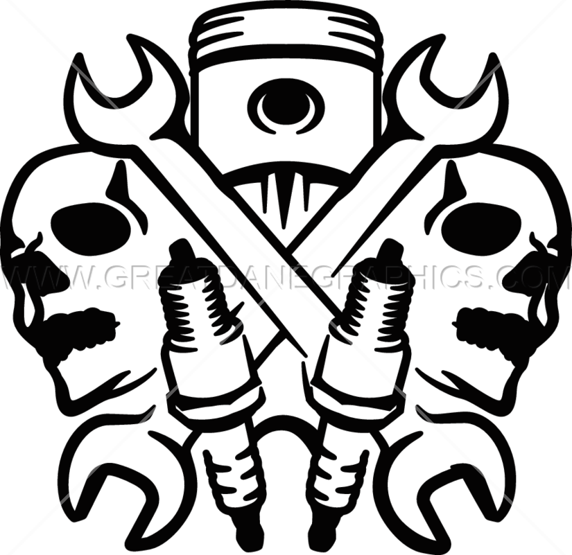 825x801 Skull Clipart Mechanic