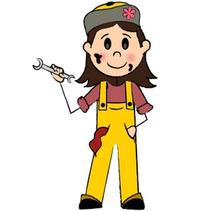 300x298 Women Clipart Mechanic