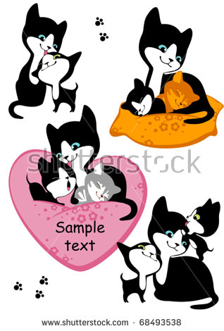 318x470 Cat Mother Clipart