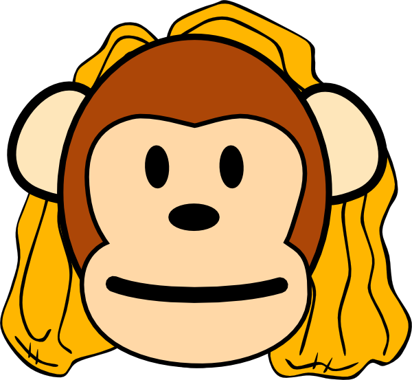 600x553 Mother Monkey Clip Art