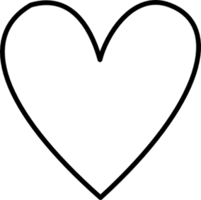 284x282 Heart Outline Outline Black Heart Images Guru